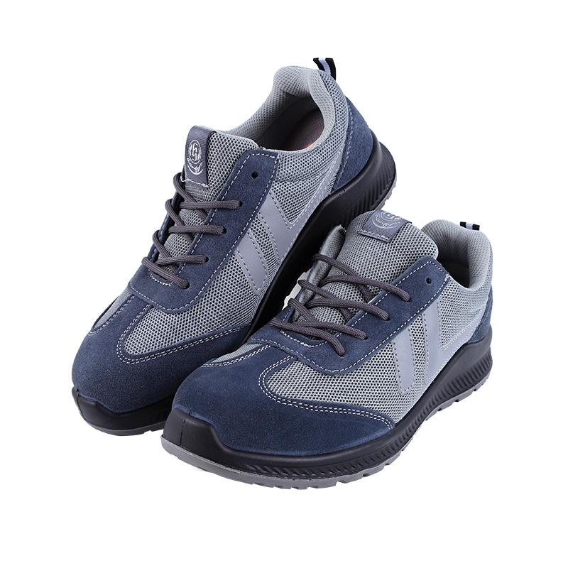

Labor insurance shoes men s anti-smashing and anti-piercing summer breathable steel head non-slip protection wear-resistant safety cowhide work shoes Image Color; 46