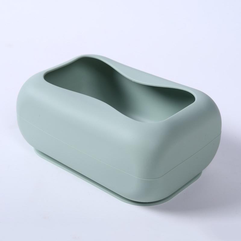 Δοχείο Αποθήκευσης Σιλικόνη Χαρτοθήκη Χωρίς Τρύπημα Δημιουργική Χαρτοθήκη με Βεντούζα Απλή Θήκη Αποθήκευσης Χαρτοπετσετών Διαμονή