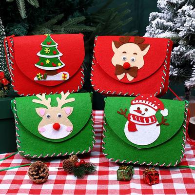 Christmas Bags Diy Handmade Bag Christmas Gift for Guests Candy Bags Santa Sacks Christmas Supplies Suministros Navideños