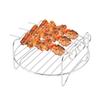 Stainless Steel 3pcs 6 Inch Multipurpose Layer Rack Skewers Included Heavy Duty Reusable Air Fryer Mounting Bracket Toast Rack Cooking Space Saving