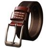 [White Fang] Belt Buckle Casual Durable Jeans Sports Fashion Outdoor Men's BTA721 (Coffee)