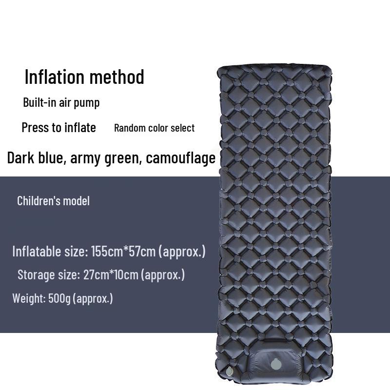 Thickened Outdoor Foldable Moisture-Proof Inflatable Tent Mat, Suitable for Single or Double Use.