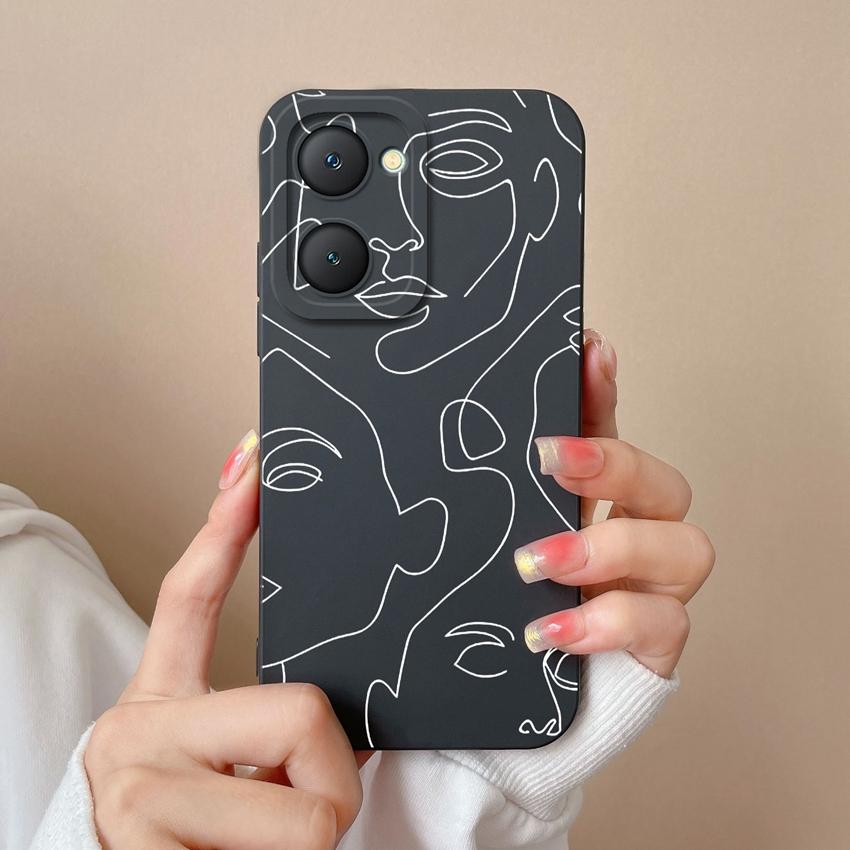 

For Vivo iQOO Z9 Lite U5x Y18i Y18t Y03t Y02t Y400 Pro Y03t Y02t Beautiful Sea View Patterns Phone Case Soft Silicone Anti Slip Shell For Vivo Housing Vivo Y03t