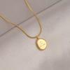 Gold Titanium Steel Clavicle Necklace For Women Light Luxury Versatile Fashion Jewelry