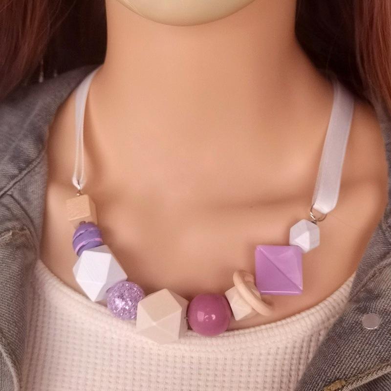 

Модное ожерелье для женских украшений фиолетовый