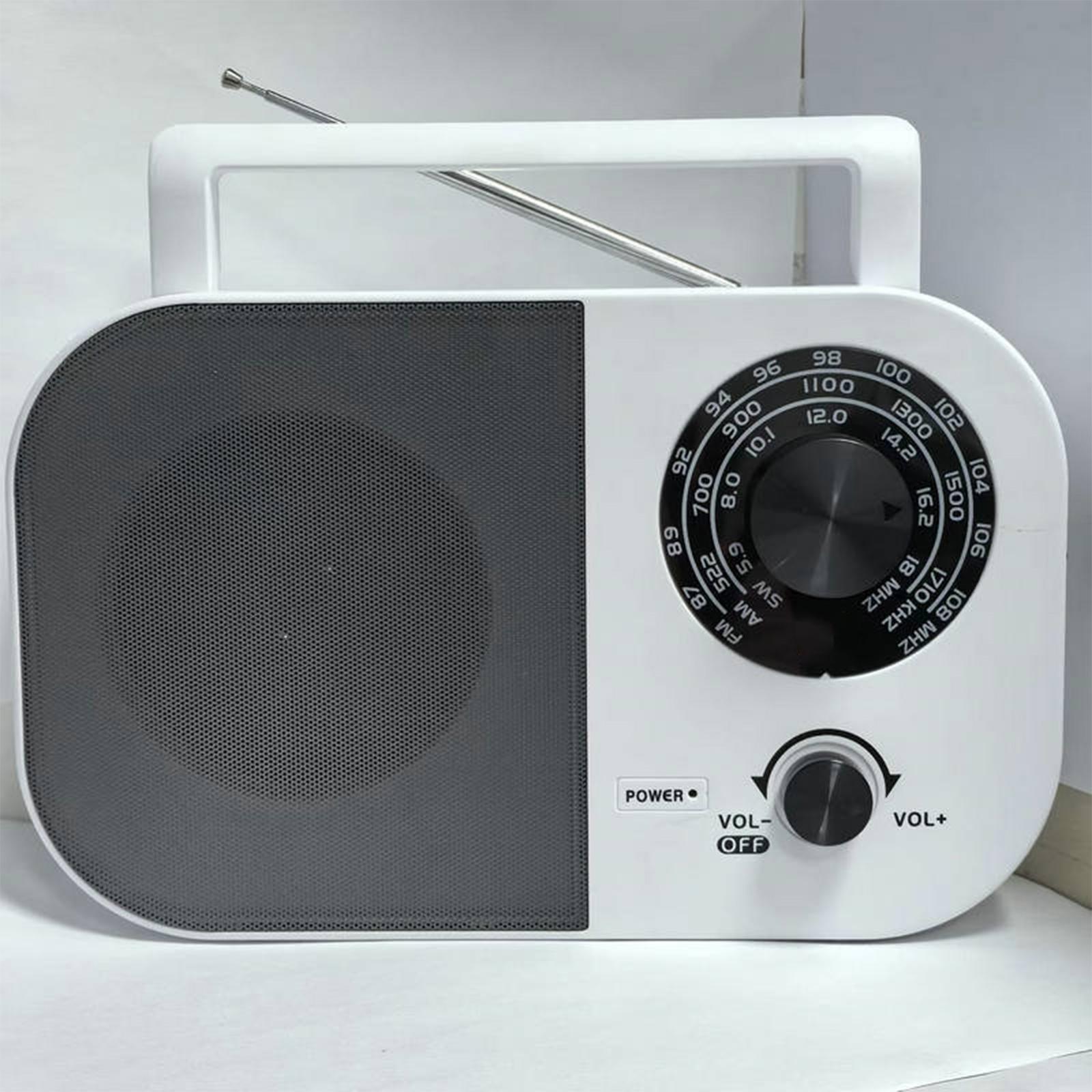 

Портативное радио FM/AM/SW трехдиапазонное питание от сети переменного тока/постоянного тока EU plug белый