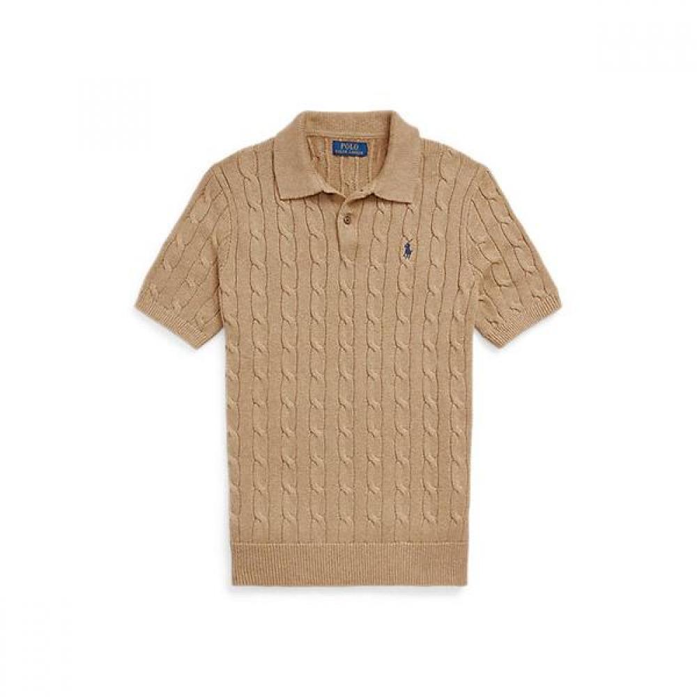 Polo Ralph Lauren Men S Cable Knit Cotton Polo Collar Sweater Model mnpoSwe1n820