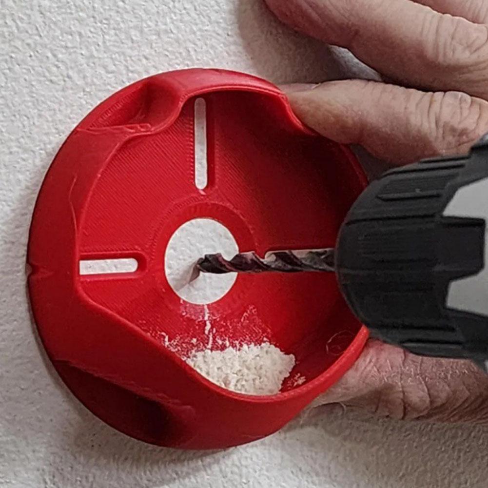 Electric Drill Dust Collector Reusable Drill Dust Box Red Dust Bowl Device Dustproof Coll ection Devices 1-5pcs