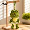 Small Backpack Accessory Funny Frog Plush Keychain with Fragrance & Movable Limbs, Soft Stuffed Animal Portable Key Pendant Bag Charm for Backpacks