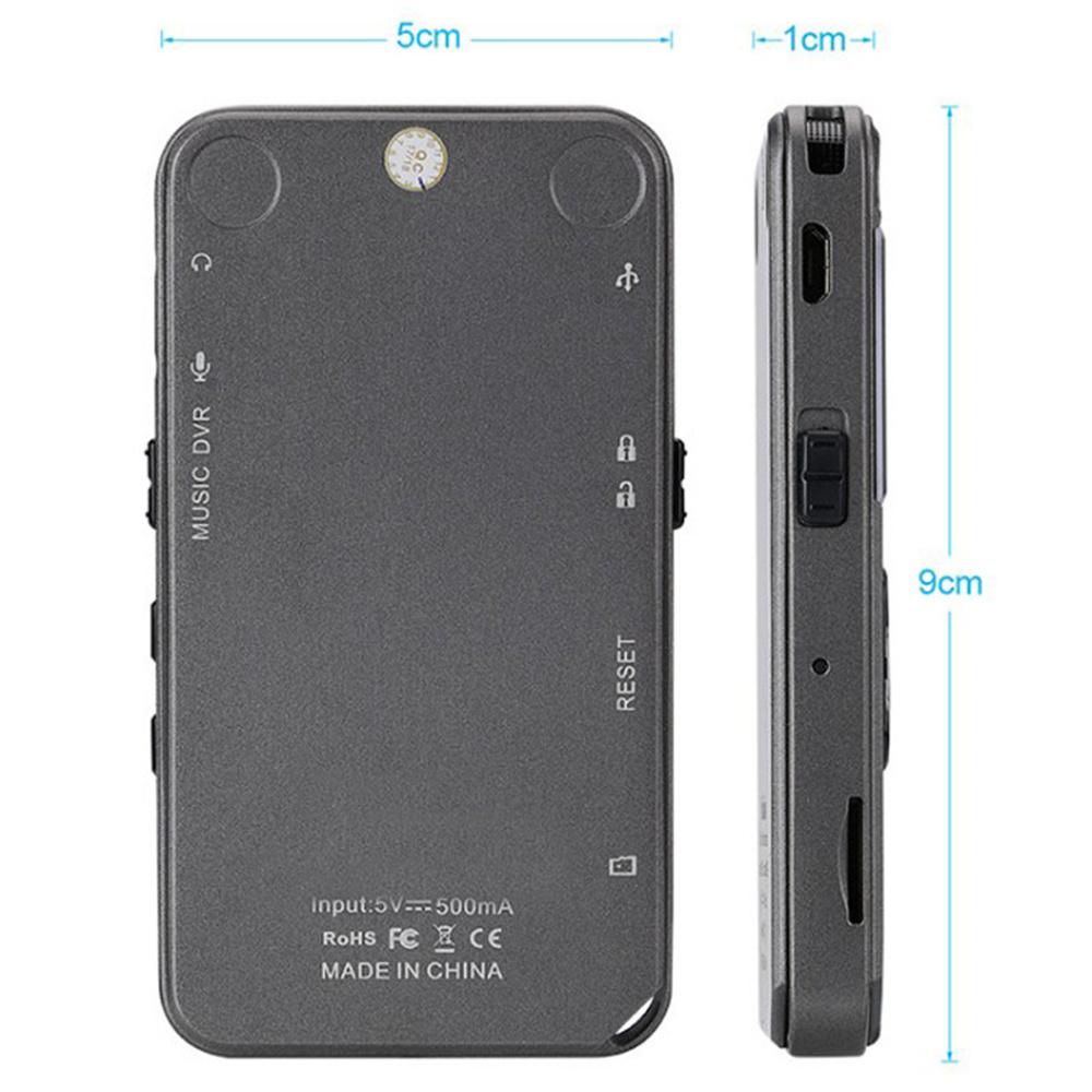 Rechargeable 128*64 LCD Digital Audio Sound Voice Recorder Dictaphone MP3 Player