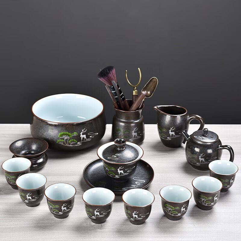 Chaxun 10-Piece Chinese Ceramic Tea Set