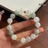 Han Qian'er Silversmith Cat's Eye Beads Tianshan Jadeite Elegant Versatile Fortune Bracelet SC0225