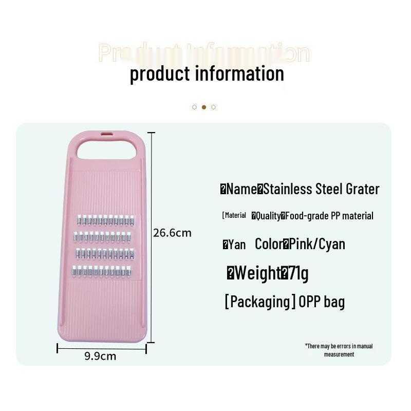 Multifunctional Stainless Steel Vegetable Grater and Peeler