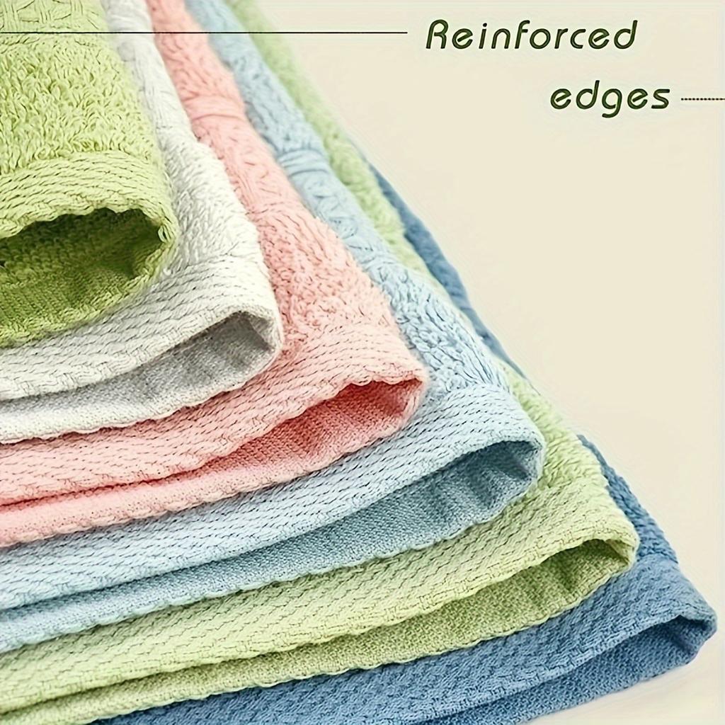 6/12 Pcs Useful Towel Set Square Face Towel Strong Water Absorption Cotton Washcloth Small Pure Cotton Towel Wipe Hands