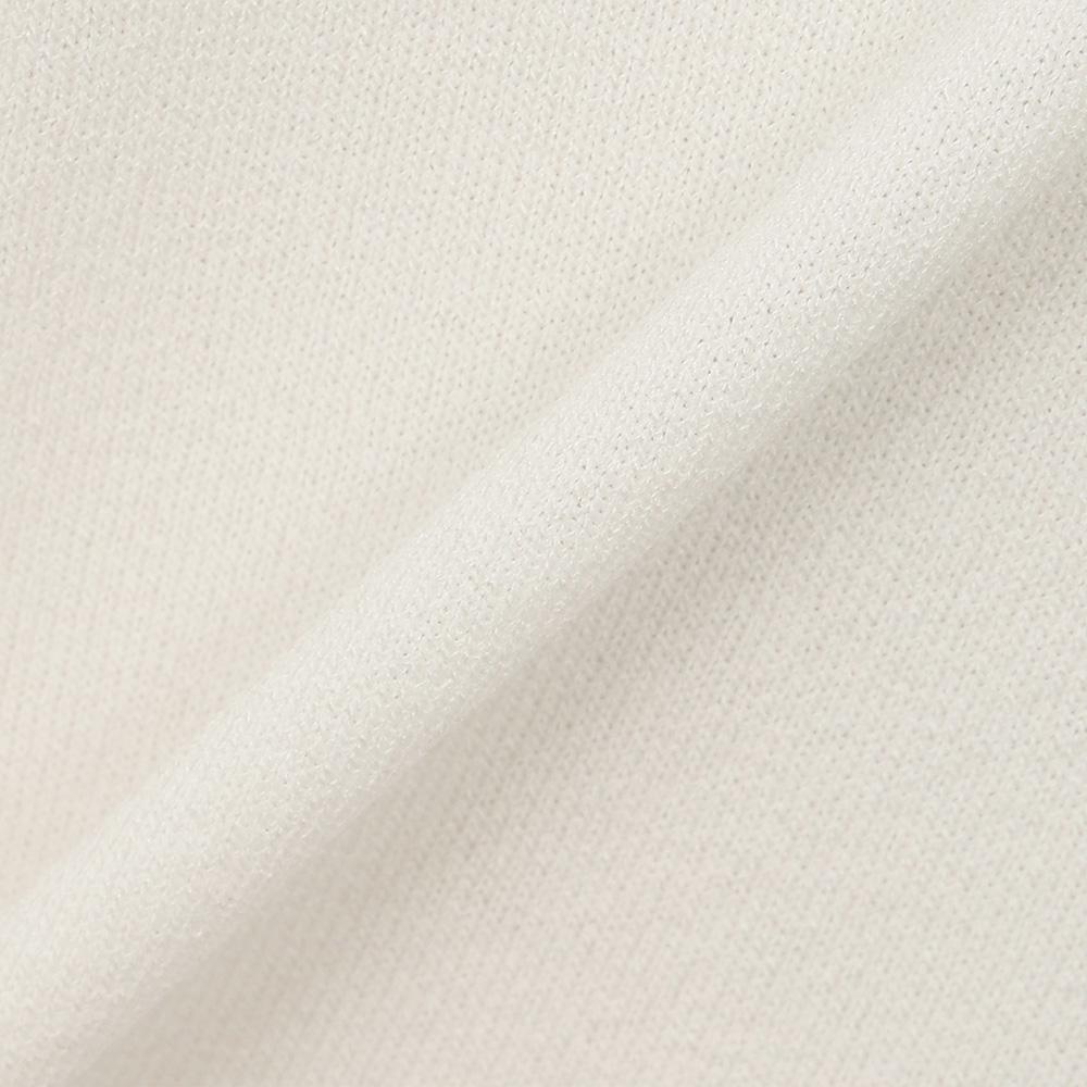MALBON GOLF Knit Hybrid Polo Shirt Cream (Man)