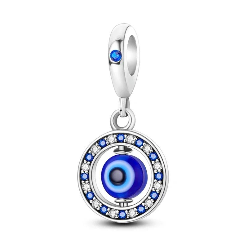 Copper Metal Devil's Eye Series Bead Components Egypt Pharaoh Dangle Charm Bead Component Compatible With Authentic Original Bracelet High Quality