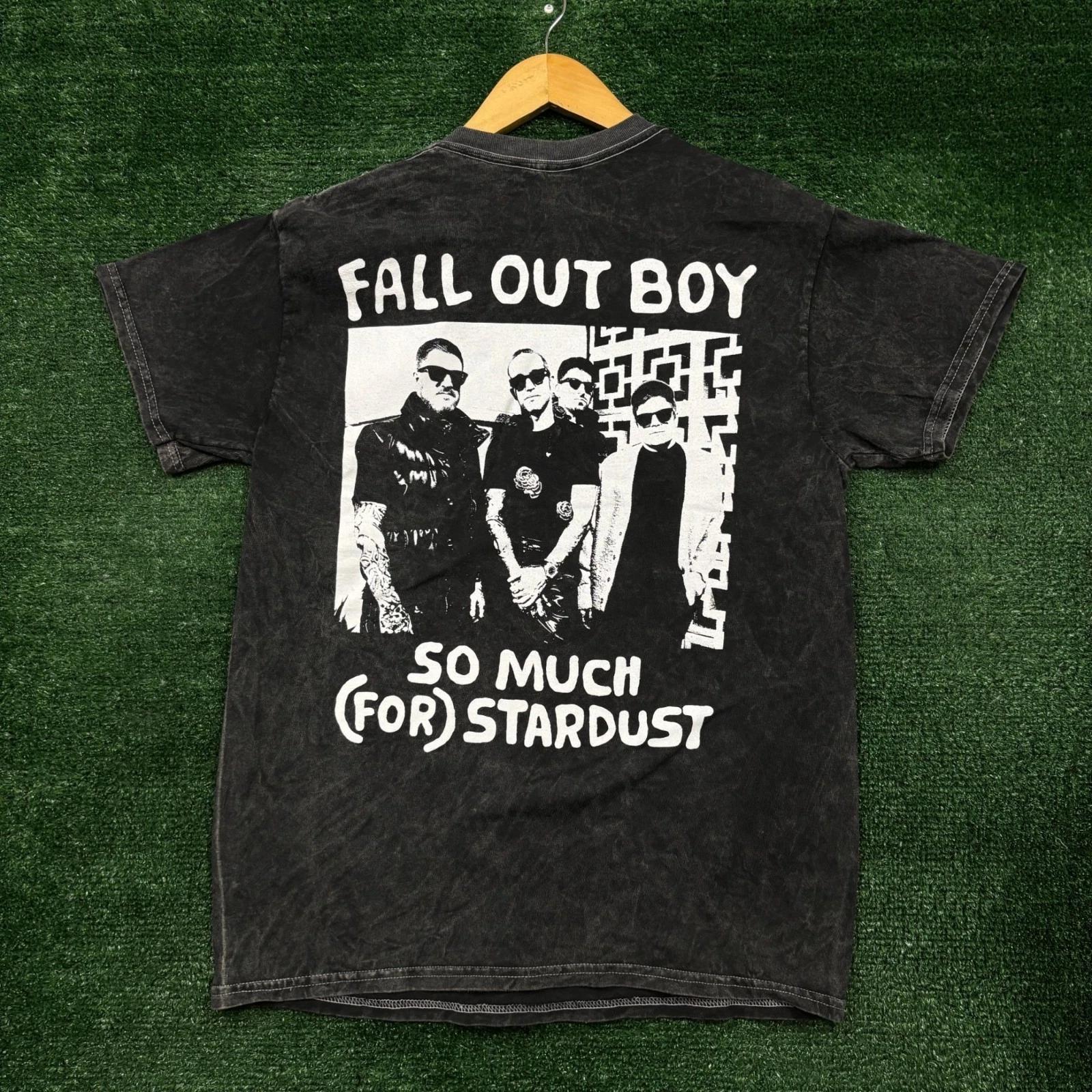 Fall Out Boy So Much (For) Stardust Rock Band Mineral Wash T-shirt Medium 2XL