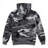 Men S Outdoor Casual Camo Fleece Half Zip Hooded Long Sleeve Sweatshirt
