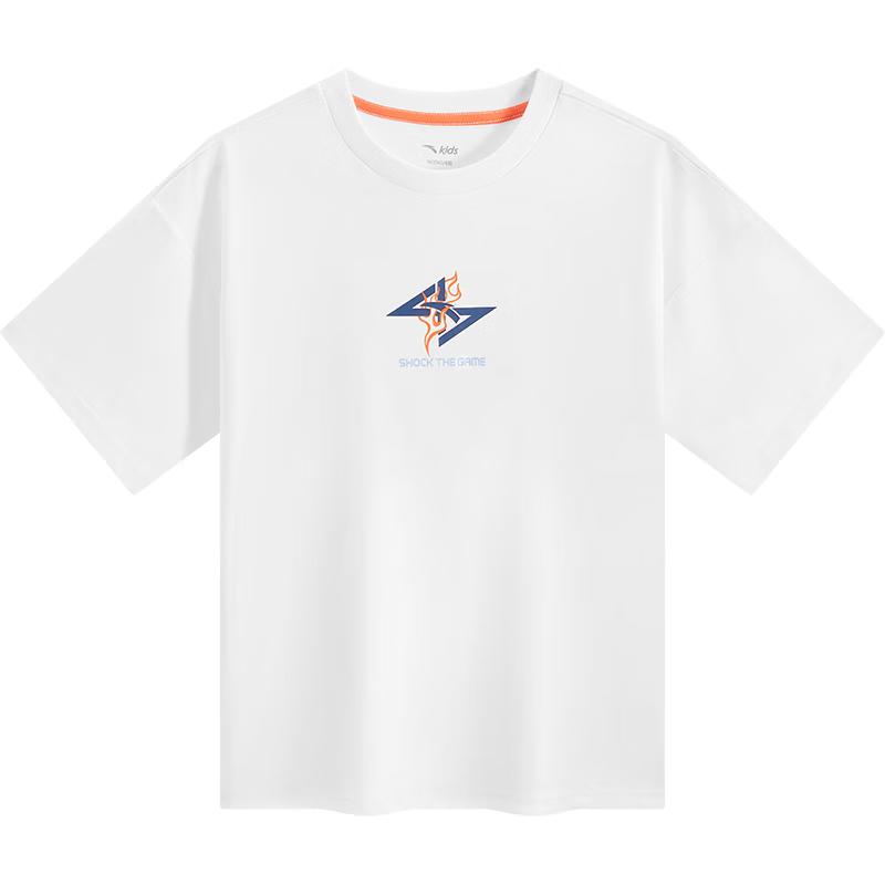 Anta Kids Basketball Series Breathable Short Sleeve T-Shirt 130