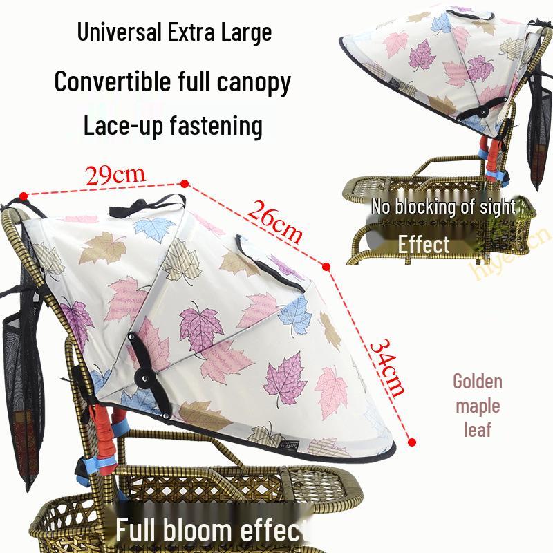 Universal Baby Stroller Sunshade Canopy with Pockets