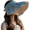 Women Summer Sunhat Wide Brim Anti-uv Sun Protection Hat Empty Top Sun Visor Cap For Cycling Fishing Shopping