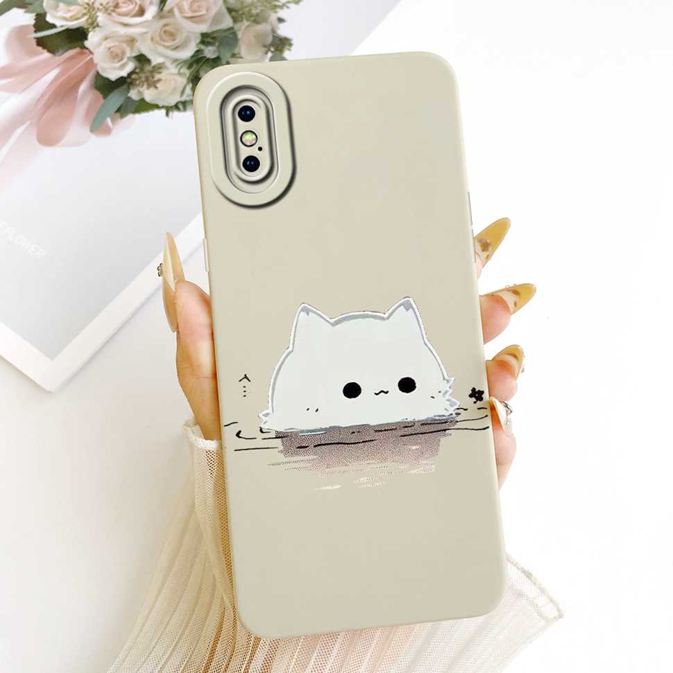 For IPhone XS Max Case Candy Art Rabbit Painted Coque Soft Phone Case For IPhone XSMax XS Max A1921 A2101 A2102 Back Cover