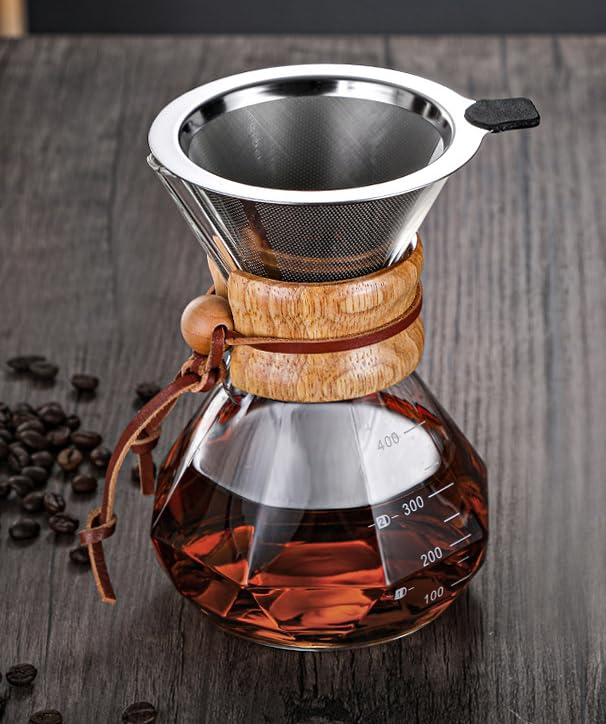 

Gugrida 400 мл-800 мл кофейный сервиз капельный кофейный сервиз ручной капельный кофейный сервиз термостойкий, морозостойкий материал из стекла с высоким содержанием бора и кремния