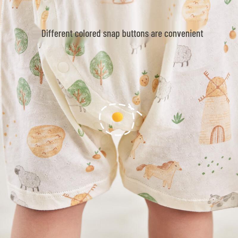 Baby Summer Cotton Short-Sleeve Romper