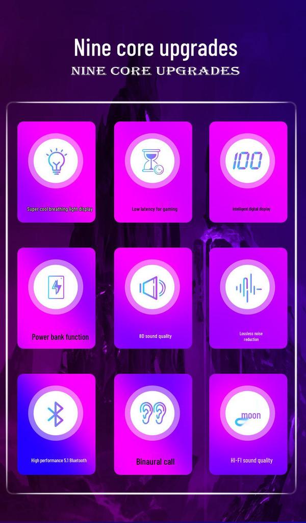 Wireless TWS Stereo Gaming Earbuds with Long Battery Life