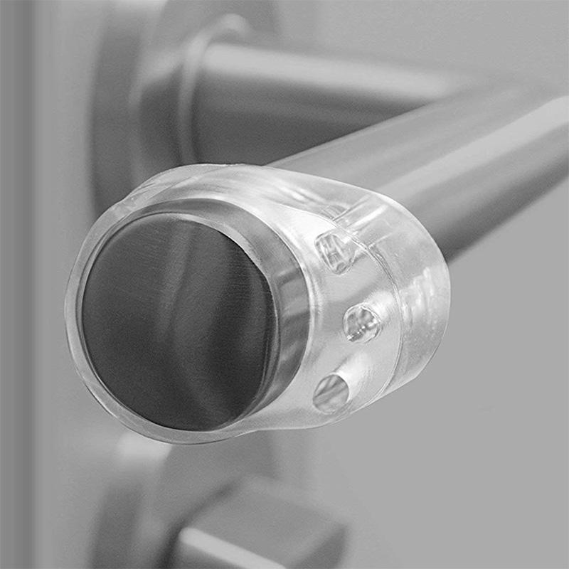 Transparent Silicone Door Handle Pads for Wall Impact Buffer and Baby Safety Protection