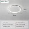 Modern LED Ceiling Light 20/30/50/80CM Dimmable Round Lamp For Bedroom Living Room Apartment Study Indoor Decor Lighting Fixture