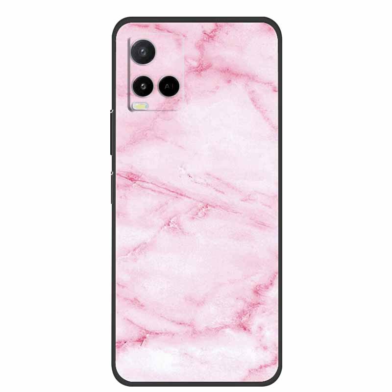 Marble Case For Vivo Y33s Silicone TPU Soft Phone Fashion Cover For Vivo Y33 S Case V2109 Funda Luxury Shockproof Cartoon Coque