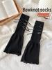 Y2K Summer Thin Women's Knee-High Socks - White, Leg-Shaping JK Style for Spring/Autumn