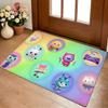 G-gabbys Dollhouse Floor Mat Cozy Flannel Soft Thick Non-Slip Mat For Living Room Bedroom Kitchen Decor Rugs