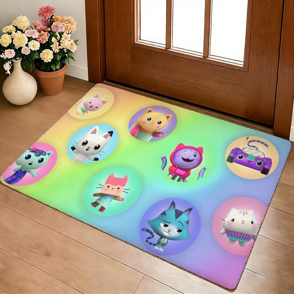 G-gabbys Dollhouse Floor Mat Cozy Flannel Soft Thick Non-Slip Mat For Living Room Bedroom Kitchen Decor Rugs