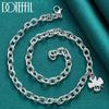 Collier pendentif trèfle en argent, bijoux fantaisie