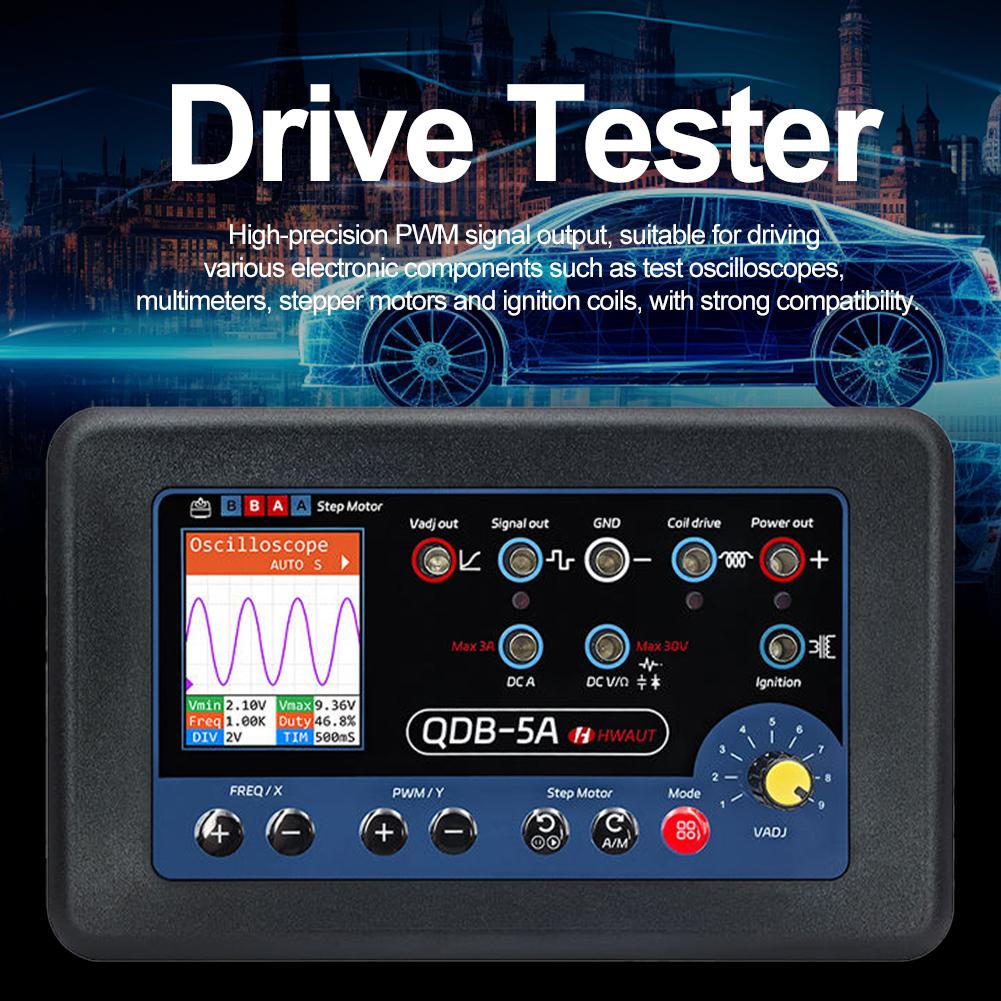 QDB4A QDB-5A Car Sensor Tester Oscilloscope PWM Drive Motor Simulator Diagnostic Step Multimeter Driver Injector Ignition T B6N0
