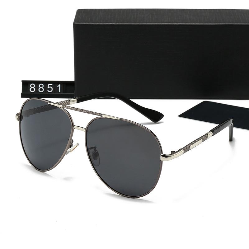Men's Vintage Aviator Sunglasses: Polarized, Myopia-Ready, Trendy Driving Shades (Model 8851)