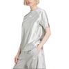 Adidas Originals Adicolor Loose Teamgeist Striped Short Sleeve Pullover T-Shirt Women Tops Gray JD0254