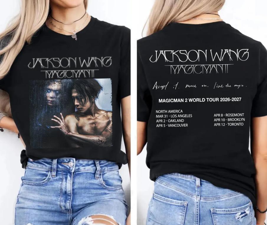 

Унисекс Футболка Jackson Wang Magicman 2 World Tour 2026 L