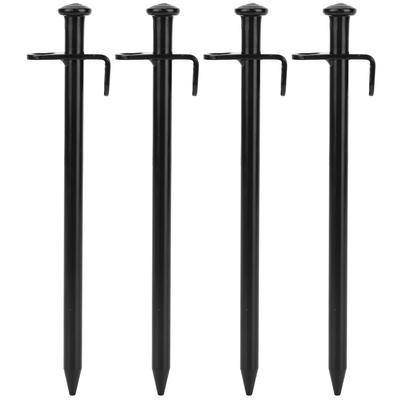 4 STÜCKE Stahl Verlängert Outdoor Reise Camping Strand Zelt Heringe Stifte Heringe Bodennagel(20 cm)