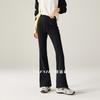 Elastic waistband tied elastic sports flared pants for women in autumn 2025, fashionable and versatile casual pants