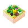 Happy Farm Radish Pulling Game: Educational Wooden Planting & Building Toy for Children