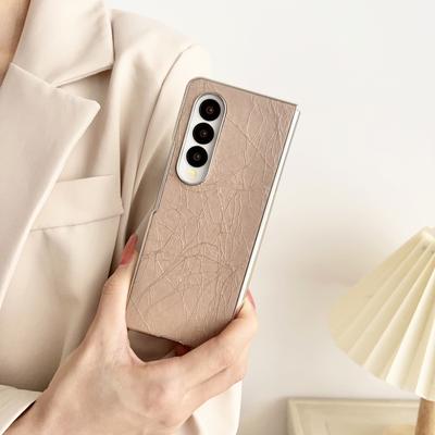 For Samsung Galaxy Z Fold 4 3 5g Case Luxury Electroplated With Lens Protection Shockproof Anti -Drop Hard Back Cover Accessories