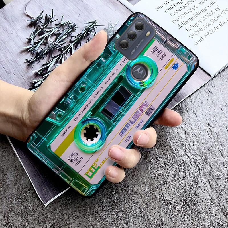 Phone Case For Moto G86 G85 G75 G15 G05 G56 G72 G53 G54 G84 G60 G31 G32 G24 G 5G G Play Retro Cassette Tape