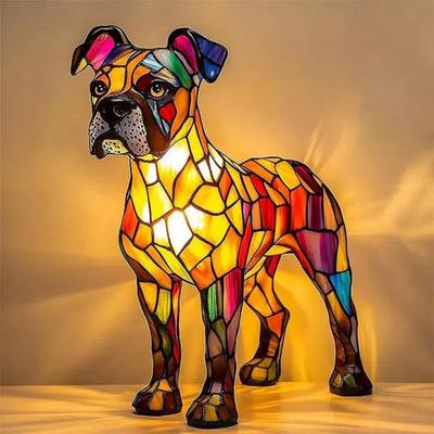 Dog Series Art Night Light Decor Soft Glow Flicker Free USB Powered LED