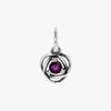 PAndora 793125c02 February Birthstone Purple Eternity Circle Pendant And Dangle Silver Charm