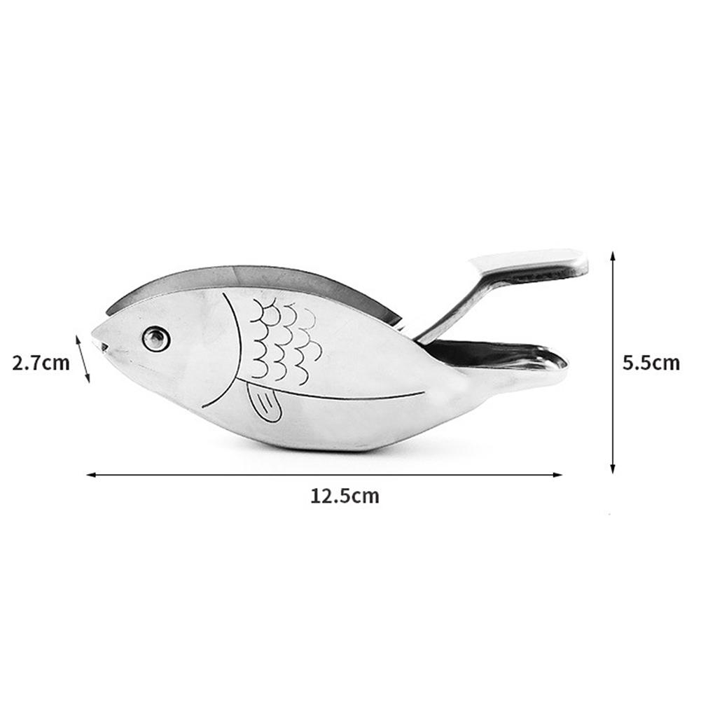 Manual Fish Shaped Lemon Juicers Stainless Steel Citrus Lime Orange Fruit Press Squeezer Extractors Hand Crusher Kitchen Tools
