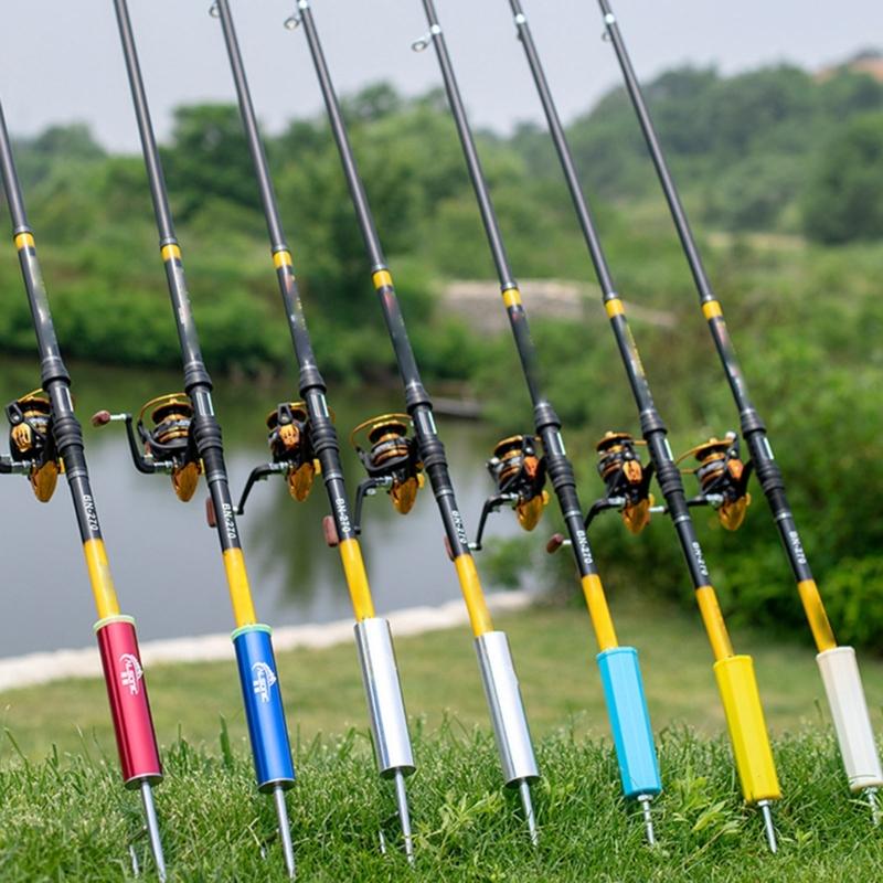 Fishing Rod Poles Holder Convenient Sea Poles Holder Insert Ground Metal Stand