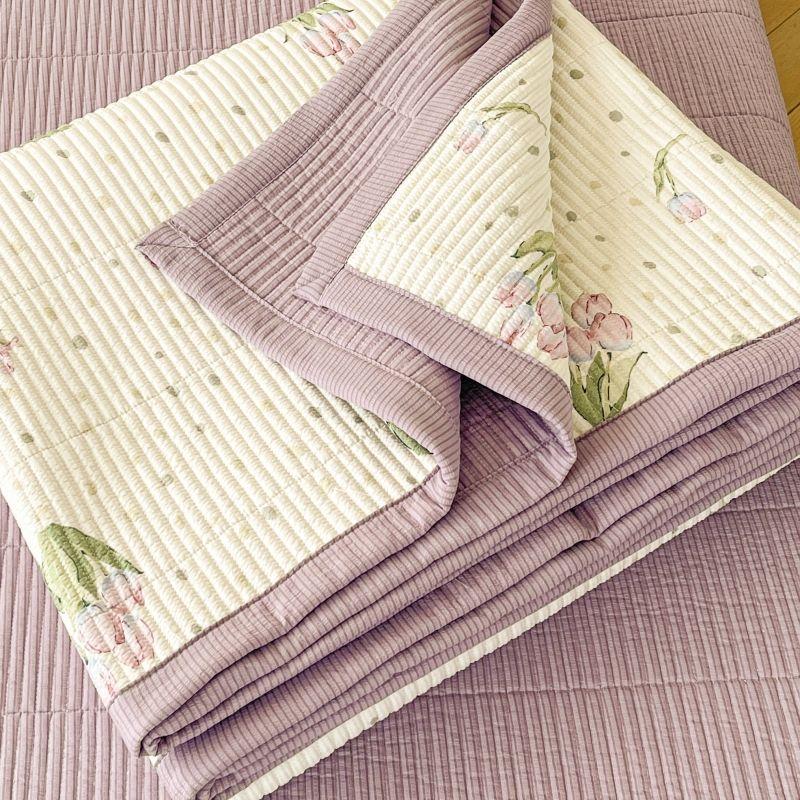 New Bed Cover Three Piece Set Thickened Cotton Bed Sheet Blanket Kang Single Suitable for All Seasons